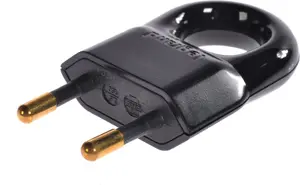 Legrand Euro Portable Plug 2P 2.5A Black