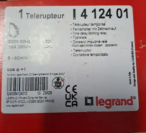 Реле времени Legrand 412401 бесшумное 230В 1НО