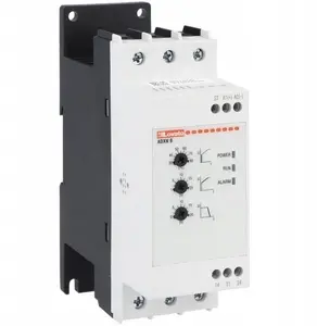 LOVATO Electric ADXNB006 Soft Starter 2.2kW at 400VAC, 6A, with Integrated Bypass Relay and 100-240VAC Auxiliary Supply