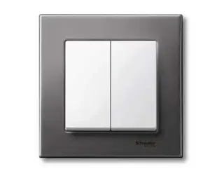 Двойная клавиша Schneider Electric Merten System M, полярно-белый