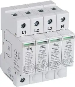 Устройство защиты от перенапряжений Kanlux KSD-T1T2 275/240 3P+N, тип B+C, 30кА, 1.5кВ