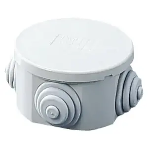 Gewiss GW44001 Electrical Junction Box, IP44, Grey