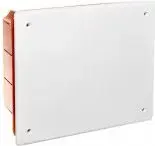 Canalplast zemapmetuma sadales kārba 152 x 196 x 70 mm ar skrūvēm, balta