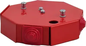 Огнестойкая распределительная коробка Simet PIP-3AN, восьмиугольная, E90, красная