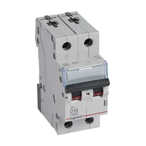 Автоматический выключатель Legrand TX3 2P, 16А, тип D, 6кА
