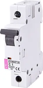 Автоматический выключатель Eti-Polam ETIMAT10 1P C 1A 10kA AC