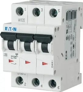 Автоматический выключатель Eaton FAZ-Z1/3, 3-полюсный, 1А, 10кА