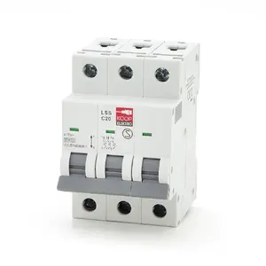 KOOP Elektro LSS C20 3P Miniature Circuit Breaker, 3-Pole, 20A, 6kA, Type C