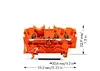 Wago 2002-1302 3-vadu spailu bloks Photo 2