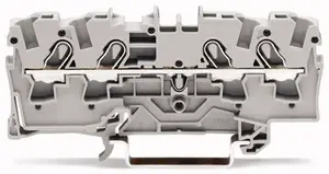 Wago 2004-1401 4-vadu caurejošā spailes bloks, 4mm², pelēks