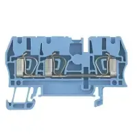 Weidmüller 1608550000 3-conductor terminal block, 2.5 mm², blue