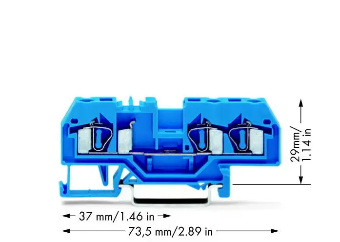 Wago 281-684 3-vadu spailu bloks Photo 2