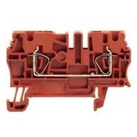 Weidmüller 1683260000 2-conductor feed-through terminal block, 2.5 mm², red