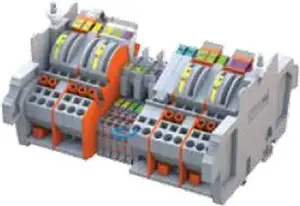 Wago 847-837/060-1000 20-Pole Parallel Test Terminal Strip 60V AC