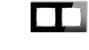 Karlik ICON Double Universal Square Frame, Glass Effect, Black