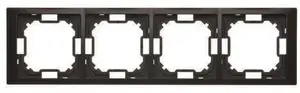 Kontakt-Simon Basic Neos 4-Gang Frame, Matte Black