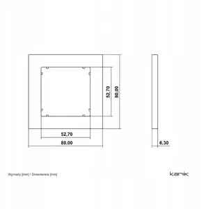 Karlik MINI 61MR-1 Single Square Universal Frame, Sage
