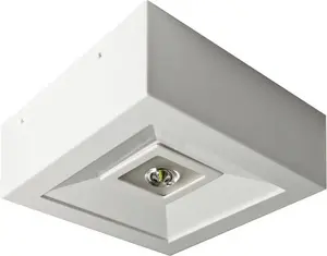 AWEX LOVATO N ECO LED 3W Emergency Luminaire, 1h Duration, Open Area Optics, White