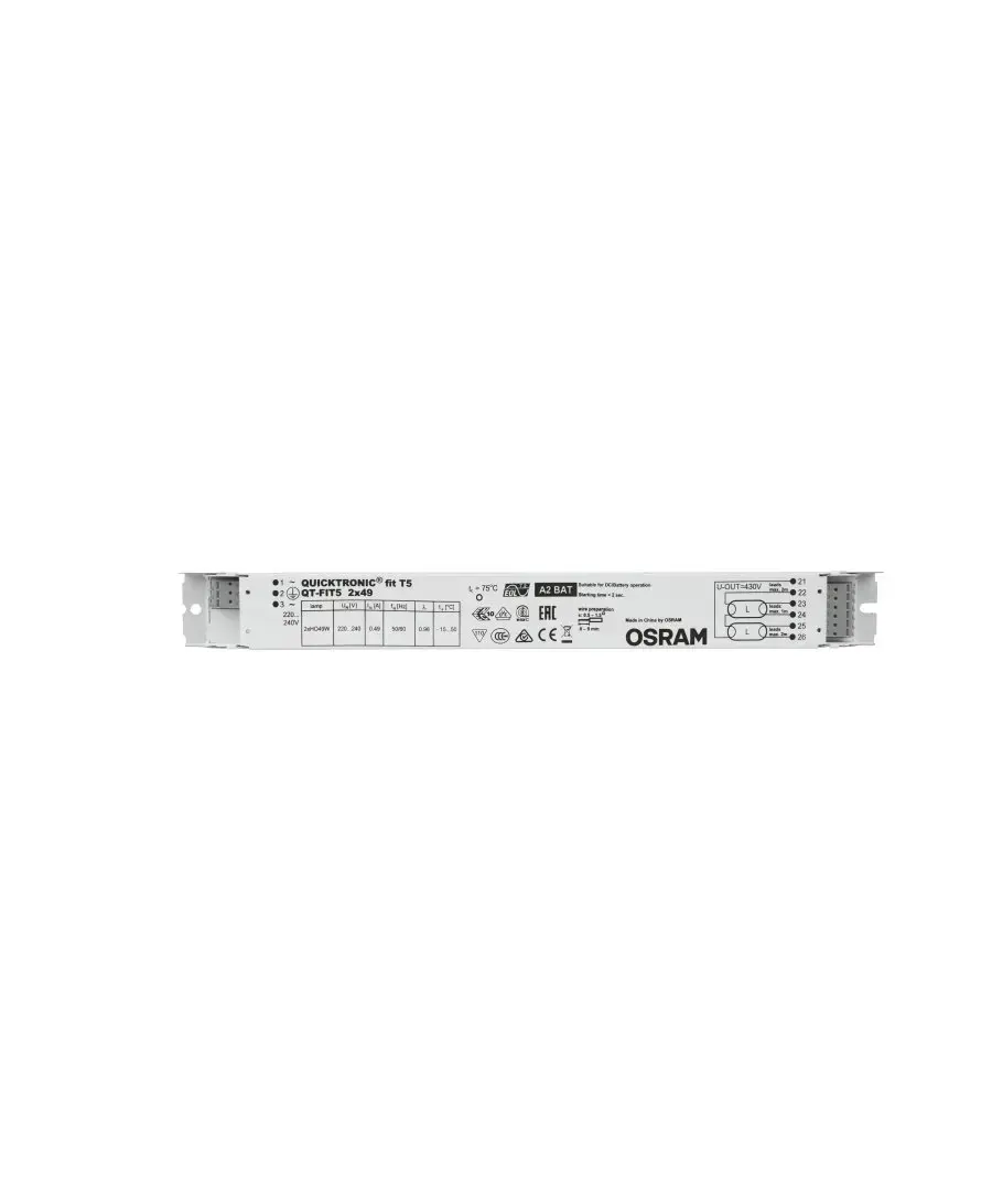 Osram QT-FIT5 2X49 elektroniskais balasts Photo 2