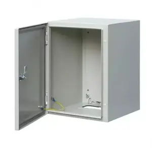 Incobex Metal Enclosure 400x400x200mm IP66 IK10 RAL7032 with Mounting Plate