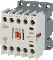 Миниатюрный контактор LS GMC-12M, 12А, 3 полюса, 1НО вспомогательный контакт, катушка 24В AC