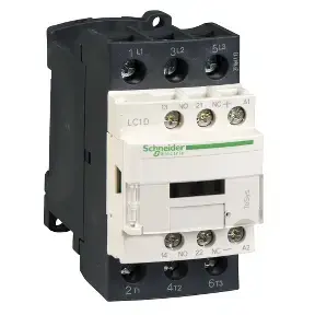 Schneider Electric LC1D25ED 3-Pole Contactor 25A 48V DC with 1NO+1NC Auxiliary Contacts