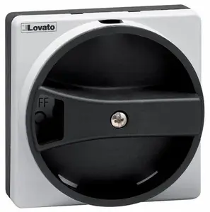 LOVATO Electric GAX61B Black Shrouded Knob for Screw Mounting GA..A, GA..C and GA..D Series