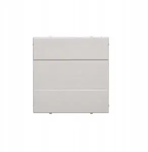 Kontakt-Simon Frame Plug for Frame without Bridge, Snap-in Mounting, Matte Aluminum
