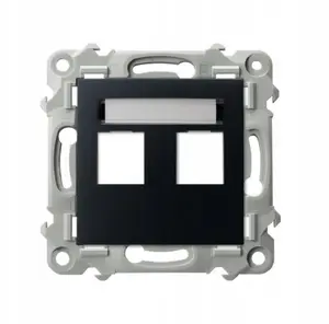 Ospel SZAFIR GPK-2Z/p/33 Double Keystone Jack Housing Straight Metallic Black