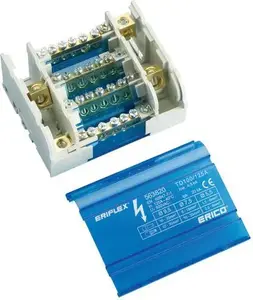 Erico TD 100/125A Single Pole Distribution Block 6x10-35mm2