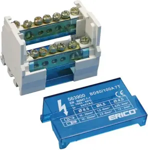 Erico BD 80/100AL Two-Pole Power Distribution Block