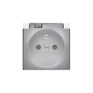 Крышка розетки Kontakt-Simon DGZ1BUZP/43A, IP44, серебристая