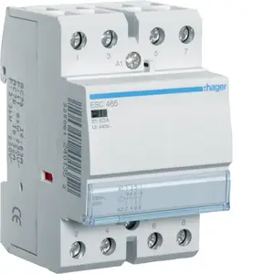 Модульный контактор Hager ESC465 63A 2НО 2НЗ 230В AC