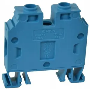 ONKA Elektrik Universal Screw Terminal Block 16mm2 Blue Narrow