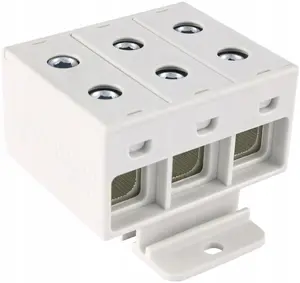 Incobex ZGX vienpolu sliežu spailes bloks 3x35 mm2 pelēks (Al/Cu)