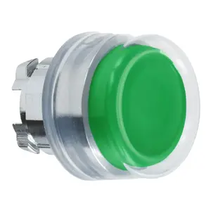 Кнопочный выключатель Schneider Electric ZB4BP3, зеленый, металлический корпус