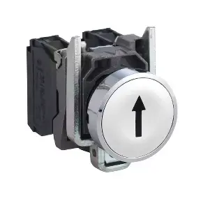 Кнопочный выключатель Schneider Electric XB4BA3341, 22 мм, белый, корпус из замака