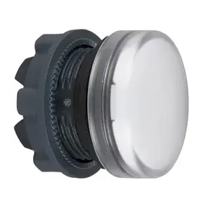 Schneider Electric ZB5AV01 Pilot Light Head for BA 9s Bulb, 22mm, White