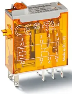 Finder 46.52.9.012.00740 Miniature Interface Relay 2P 8A 12V DC