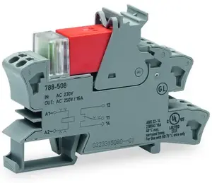 Wago 788-508 Industrial Relay 1P 16A 230V AC AgNi Grey