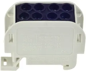 Однополюсная клеммная колодка Incobex ZGX 1x35/2x25 мм2 черная для проводников Al/Cu