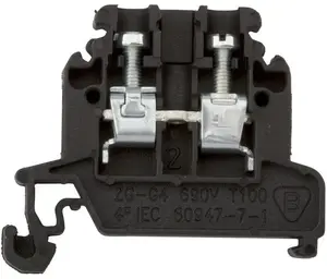 Pokój ZG-G4 2-conductor DIN rail terminal block 4 mm2 black