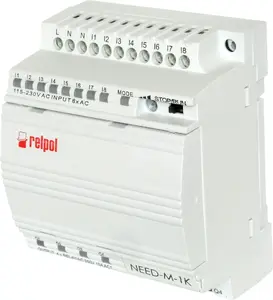 Relpol NEED-24DC-11-08-4R Programmable Relay 24V DC, 8 Inputs, 4 Outputs with Display and Keypad