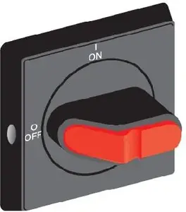 ABB OHYS2RJ Emergency Metal Handle for OT16-125FT Switches, IP65, Lockable