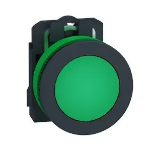Schneider Electric XB5FVM3 Harmony Flush Mounted Push Button, Green LED, 230-240V AC, IP66