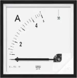 Lumel EA17N Analog Panel Ammeter 800/400A for 400/5A Current Transformer 72x72mm IP50