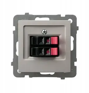 Ospel AS Double Speaker Socket, Cashmere, GG-2G/m/82
