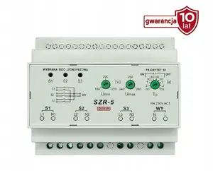 Pollin SZR-5 Automatic Transfer Switch Controller, 1-Phase, Adjustable Voltage Thresholds and Switching Time