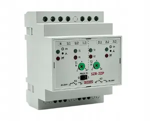 Pollin SZR-2ZP Automatic Transfer Switch Controller, 3-Phase, 2-Pole Contacts, 0.1-10s Switching Delay, Adjustable Priority