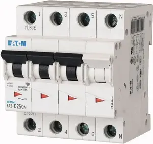 Автоматический выключатель Eaton FAZ C10/3N 3P+N 10A 15kA